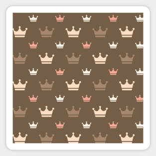 Cute Crown King Pattern Sticker